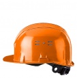 Каска строительная защитная оранжевая с храповым механизмом